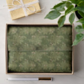 Libelle Groen Damast Tissuepapier (Geschenk)