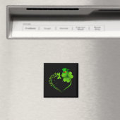 Libelle Ierse Klaver Hart Gelukkig St. Patrick's Magneet (Insitu (Vaatwasser))