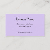 Libelle in Stippen Visitekaartje (Achterkant)