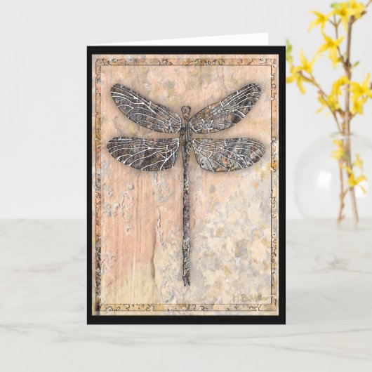 Libelle Kaart (Gele Bloem)
