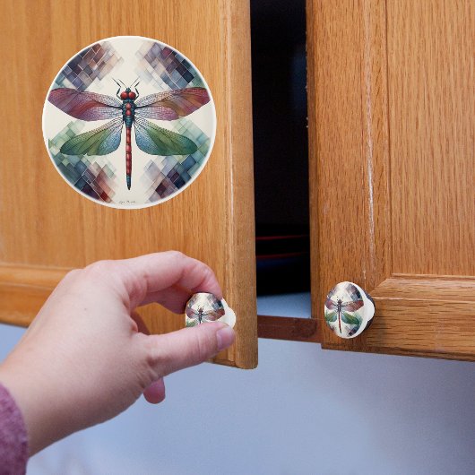 Libelle Keramische Knop