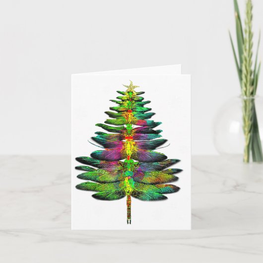 Libelle Kerstboom Libelle Kerstmis  Kaart (Voorkant)