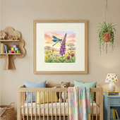Libelle Kleine Insecten Kinderkamer Poster