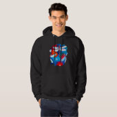 Libelle Kleur Schilderij Libellen Insect Kunstenaa Hoodie (Voorkant volledig)