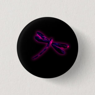 Libelle Knop - Magenta Gloed Ronde Button 3,2 Cm