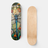Libelle kunstschilderij botanische boho chic bos persoonlijk skateboard (Voorkant)