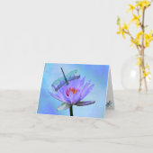 Libelle Leeg Alle Gelegenheden Wenskaart Kaart (Gele Bloem)