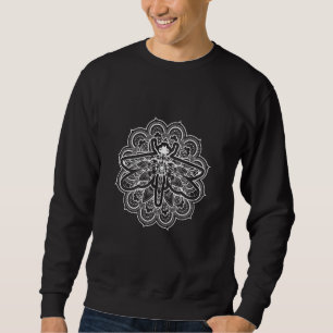 Libelle Maan Kleurrijke Mandala Zen Yoga Chakra Om Trui