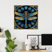 Libelle Muur Kunstprint Natuur Insect Decoratie (Thuiskantoor)
