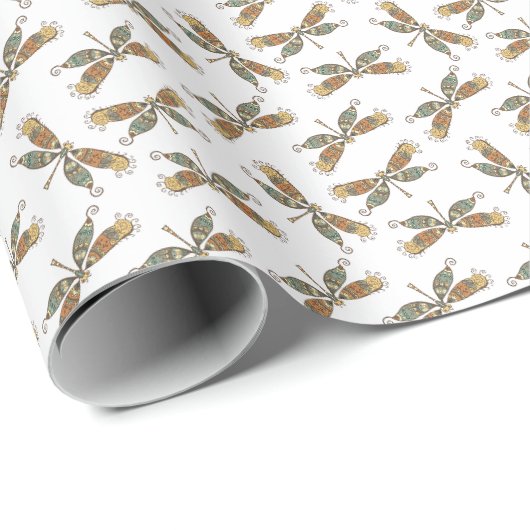 Libelle Natuur Cadeaupapier (Rol Hoek)