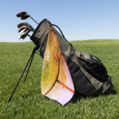Libelle op Draad Omheining Kunst Persoonlijk Golfhanddoek (Groen)