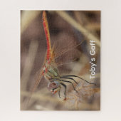 Libelle op Mais Foto Gepersonaliseerde Puzzel (Verticaal)