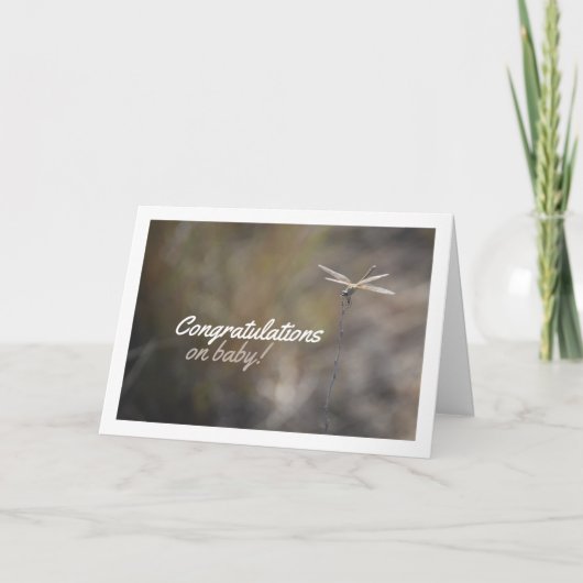 Libelle op Steel Portret Kaart (Voorkant)