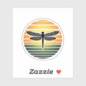 Libelle Retro (3) Sticker (Vel)