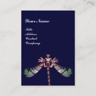 LIBELLE, roze groen zwart blauw Visitekaartje