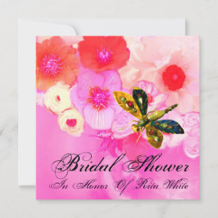 LIBELLE, ROZEN EN ANEMONE BRUIDSSUITEERPARTY KAART