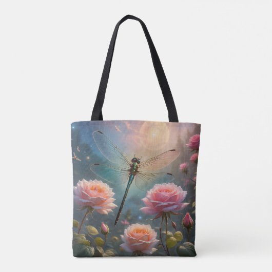 Libelle & Rozen Tote Bag (Achterkant)