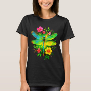 Libelle schoonheid - aardse dag waterverf kunst ta t-shirt