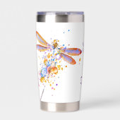 Libelle spat personalized geïsoleerde drinkbeker (Voorkant)