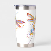 Libelle spat personalized geïsoleerde drinkbeker (Rechts)