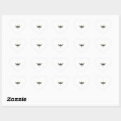 Libelle Stoom Punk Insect Kunst Ingenieur Steampun Hart Sticker (Vel)