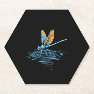 Libelle T-shirt Vrouwen Mannen Kinderen Insect Dar Kartonnen Onderzetters