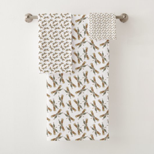 Libelle Thema Badkamer Decoratie Bad Handdoek Set (Insitu)
