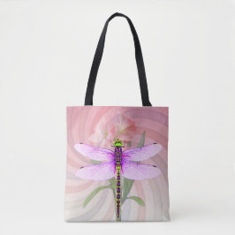 Libelle thema uit de jaren 60 tote bag