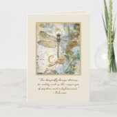 Libelle Verjaardag of op Maat Gemaakte Tekst voor Kaart (Voorkant)