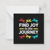 Libelle Vind Vreugde In De Reis Notitiekaartje (Voorkant)