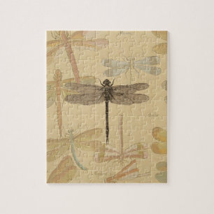Libelle Vintage Antiek Klassieke Natuur Legpuzzel