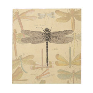 Libelle Vintage Antiek Klassieke Natuur Notitieblok