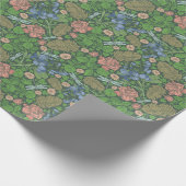 Libelle vliegen in een Engelse tuin Cadeaupapier (Hoek)