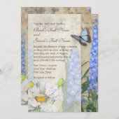 Libelle Vlinder Ridderspoor n Papaver Bloemstuk Ku Kaart (Voorkant / Achterkant)