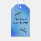 Libelle Waterlelie Bedankings Gift Tags Cadeaulabel (Achterkant)