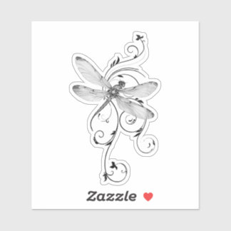 Libelle wervelsticker sticker