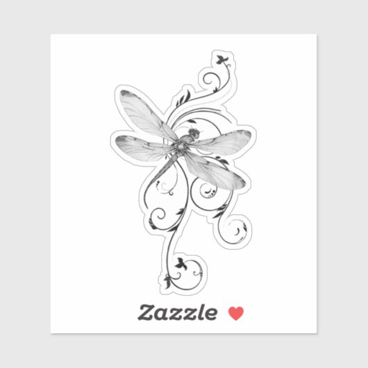 Libelle wervelsticker sticker (Vel)