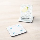 Libelle - Witte harde plastic onderzetters - set v (Rechterzijde)