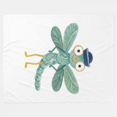 Libelle Zeilshoed Deken – Marineblauw & Paisley (Voorkant (Horizontaal))
