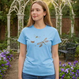 Libellen 18e-eeuwse kunst t-shirt