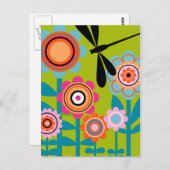 libellen 4 Briefkaart (Voorkant / Achterkant)