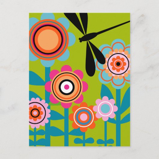 libellen 4 Briefkaart (Voorkant)