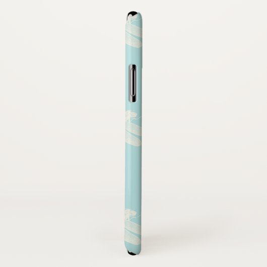 libellen blauw crème Case-Mate iPhone case (Achterkant / rechts)