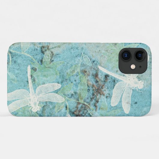 libellen Blauwgroen kunst Case-Mate iPhone Case (Achterkant (horizontaal))