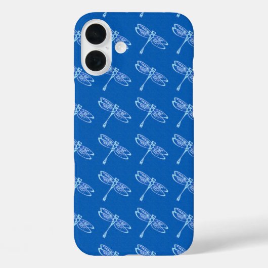 libellen, bleek blauw op denimblauw Case-Mate iPhone case (Achterkant)