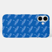 libellen, bleek blauw op denimblauw Case-Mate iPhone case (Achterkant (horizontaal))