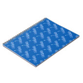 libellen, bleek blauw op denimblauw notitieboek (Linkerzijde)