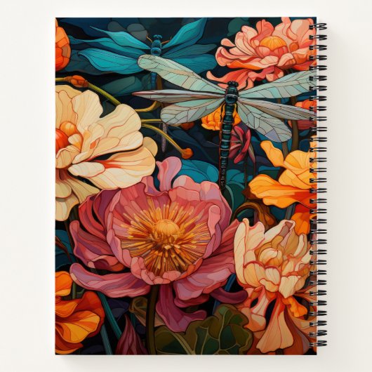 Libellen Bloem Notitieboek (Achterkant)