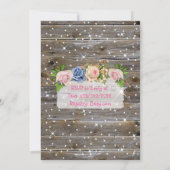 Libellen, Bloemen en Sparkles Baby shower Kaart (Achterkant)