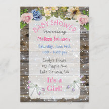 Libellen, Bloemen en Sparkles Baby shower